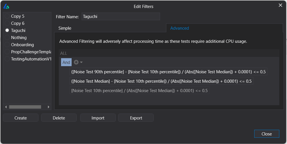 Build Alpha automated workflow using Taguchi-inspired robustness formulas for strategy filtering